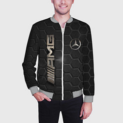 Бомбер мужской MERCEDES LOGO BRONZE, цвет: 3D-меланж — фото 2
