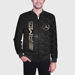 Бомбер мужской MERCEDES LOGO BRONZE, цвет: 3D-черный — фото 2