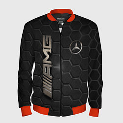 Бомбер мужской MERCEDES LOGO BRONZE, цвет: 3D-красный