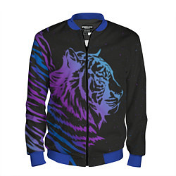 Бомбер мужской Tiger Neon, цвет: 3D-синий