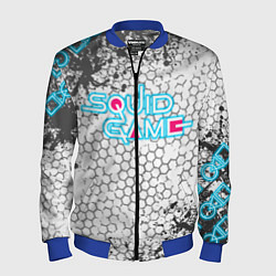 Бомбер мужской Игра в кальмара, цвет: 3D-синий