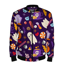 Мужской бомбер HALLOWEEN BTS BT21 PATTERN БТ21 БТС ХЕЛЛОУИН