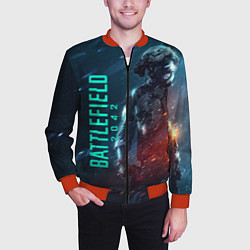 Бомбер мужской BATTLEFIELD 2042 SOLDIER WARS, цвет: 3D-красный — фото 2