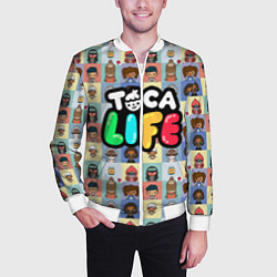 Бомбер мужской Toca Life, цвет: 3D-белый — фото 2