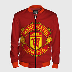 Бомбер мужской Manchester United F C, цвет: 3D-красный