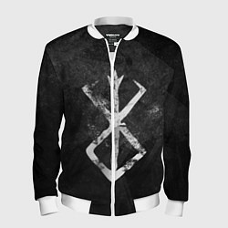 Бомбер мужской BERSERK LOGO GRUNGE, цвет: 3D-белый
