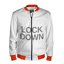 Бомбер мужской QR Lockdown англ, цвет: 3D-красный