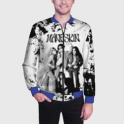Бомбер мужской Maneskin Монэскин, рок - группа, цвет: 3D-синий — фото 2