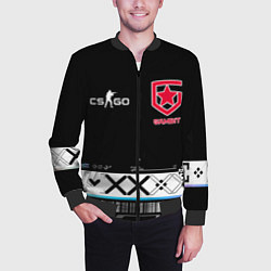 Бомбер мужской GAMBIT CS:GO Printstream, цвет: 3D-черный — фото 2