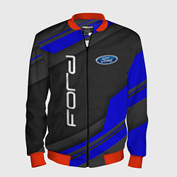 Бомбер мужской Ford Форд авто, цвет: 3D-красный