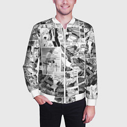 Бомбер мужской Chainsaw Man Человек-бензопила манга, цвет: 3D-белый — фото 2