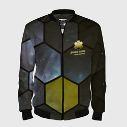 Бомбер мужской JWST space cell theme, цвет: 3D-черный