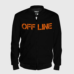 Бомбер мужской Офлайнoffline, цвет: 3D-черный