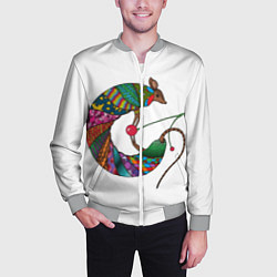 Бомбер мужской Броненосец, цвет: 3D-меланж — фото 2