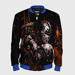 Бомбер мужской Darkest Dungeon Fish and Bones, цвет: 3D-синий