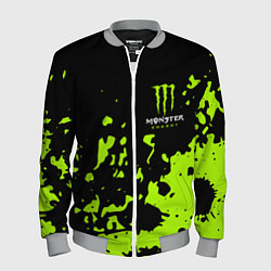 Бомбер мужской Monster Energy green, цвет: 3D-меланж