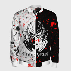 Бомбер мужской Code Vein Logo, цвет: 3D-белый