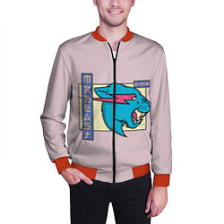 Бомбер мужской Mr Beast Japan Full Print, цвет: 3D-красный — фото 2