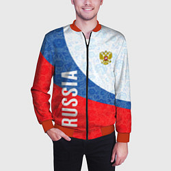 Бомбер мужской RUSSIA SPORT STYLE РОССИЯ СПОРТИВНЫЙ СТИЛЬ, цвет: 3D-красный — фото 2