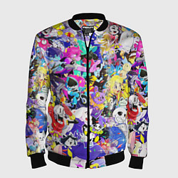 Бомбер мужской UNDERTALE PATTERN HEROES, ВСЕ ГЕРОИ ИГРЫ, цвет: 3D-черный