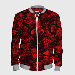 Мужской бомбер DOTA 2 HEROES RED PATTERN ДОТА 2