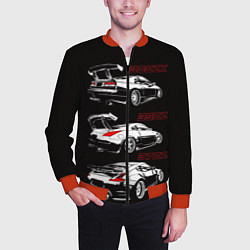 Бомбер мужской NISSAN 300 ZX 350Z 370Z JDM STYLE, цвет: 3D-красный — фото 2