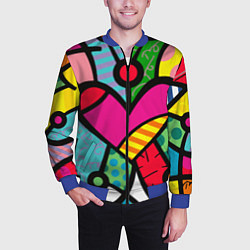 Бомбер мужской Ромеро Бритто Арт, цвет: 3D-синий — фото 2