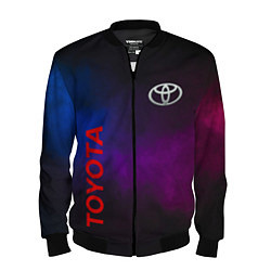 Бомбер мужской Toyota - неоновый дым, цвет: 3D-черный