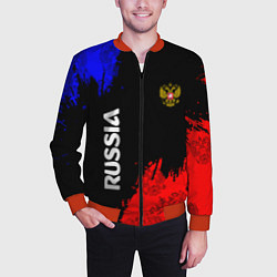 Бомбер мужской Russia Патриот, цвет: 3D-красный — фото 2