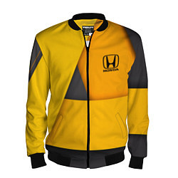 Бомбер мужской Honda - Yellow, цвет: 3D-черный
