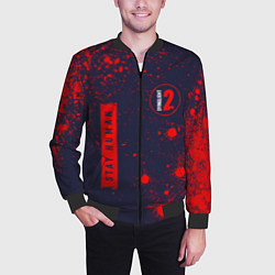 Бомбер мужской ДАИНГ ЛАЙТ 2 Краски, цвет: 3D-черный — фото 2