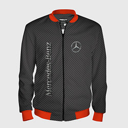 Мужской бомбер Mercedes карбоновые полосы