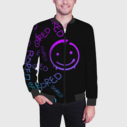 Бомбер мужской Neon Bored Half pattern, цвет: 3D-черный — фото 2
