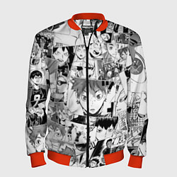 Мужской бомбер Волейбол!! pattern