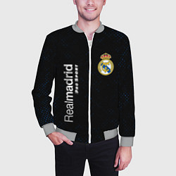 Бомбер мужской REAL MADRID Pro Sport Потертости, цвет: 3D-меланж — фото 2