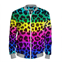 Мужской бомбер Leopard Pattern Neon