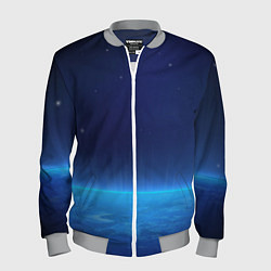 Мужской бомбер Планета вид из космоса