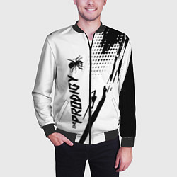 Бомбер мужской The prodigy - логотип, цвет: 3D-черный — фото 2