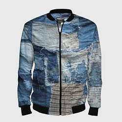 Мужской бомбер Пэчворк Рваная ткань Hype