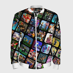 Бомбер мужской ROBLOX СЮЖЕТЫ, цвет: 3D-белый