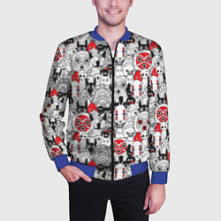 Бомбер мужской Studio Ghibli Stars, цвет: 3D-синий — фото 2