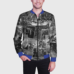 Бомбер мужской Тёмные души комикс, цвет: 3D-синий — фото 2