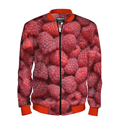 Бомбер мужской Малина - ягоды, цвет: 3D-красный