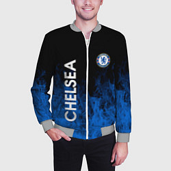 Бомбер мужской Chelsea пламя, цвет: 3D-меланж — фото 2