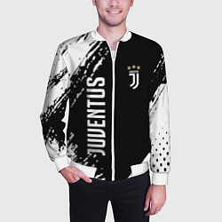 Бомбер мужской Fc juventus фс ювентус, цвет: 3D-белый — фото 2