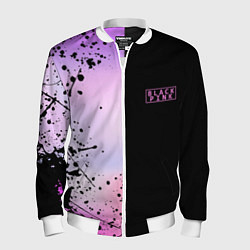 Бомбер мужской BLACKPINK HALF COLORS, цвет: 3D-белый