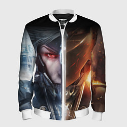 Бомбер мужской METAL GEAR RISING САМУРАЙ, цвет: 3D-белый