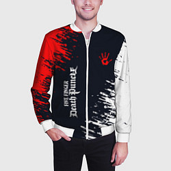 Бомбер мужской Five Finger Death Punch - краска, цвет: 3D-белый — фото 2