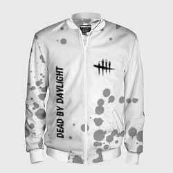Мужской бомбер Dead by Daylight Glitch на светлом фоне