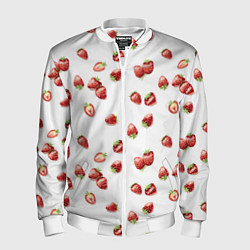 Мужской бомбер Клубничка, паттерн